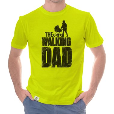Herren T-Shirt - The Walking Dad weiss-schwarz 5XL