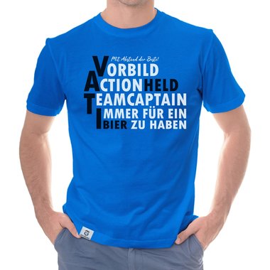 Herren T-Shirt - VATI dunkelblau-blau S