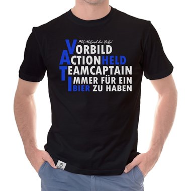 Herren T-Shirt - VATI dunkelblau-blau S