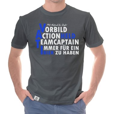 Herren T-Shirt - VATI dunkelblau-blau S