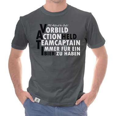 Herren T-Shirt - VATI dunkelblau-blau S