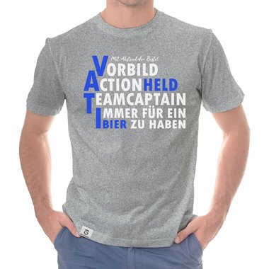 Herren T-Shirt - VATI dunkelblau-blau S