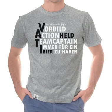 Herren T-Shirt - VATI dunkelblau-blau S