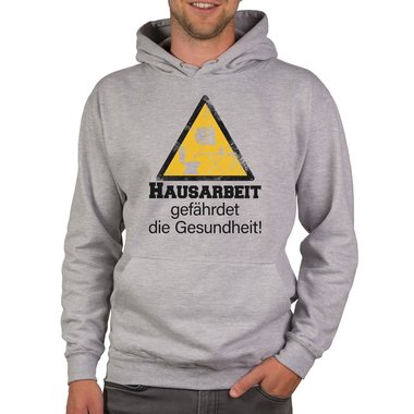 Herren Hoodie - Hausarbeit gefhrdet die Gesundheit!