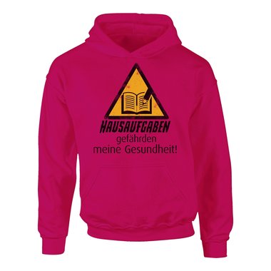 Kinder Hoodie - Hausaufgaben gefhrden meine Gesundheit!