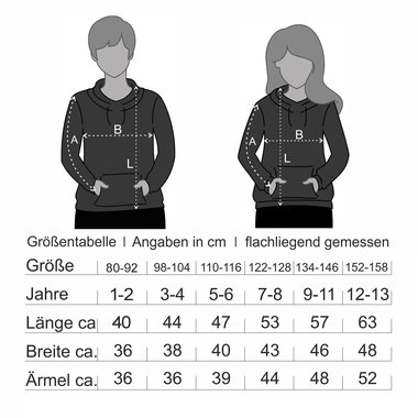 Kinder Hoodie - Hausaufgaben gefhrden meine Gesundheit! dunkelblau-weiss 80-92