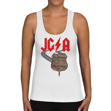 Damen JGA Tank Top - Highway to Marriage
