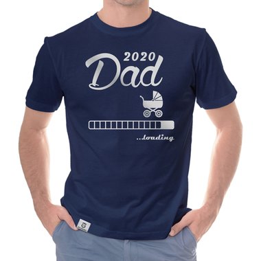 Herren T-Shirt - Dad 2020 loading dunkelblau-cyan S