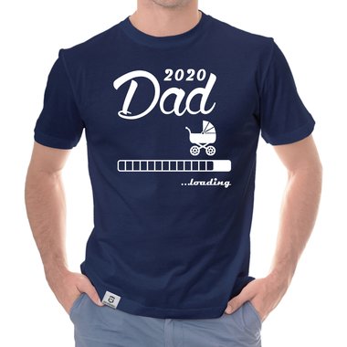 Herren T-Shirt - Dad 2020 loading dunkelblau-cyan S