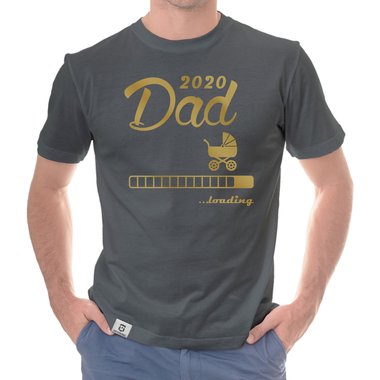 Herren T-Shirt - Dad 2020 loading dunkelblau-cyan S