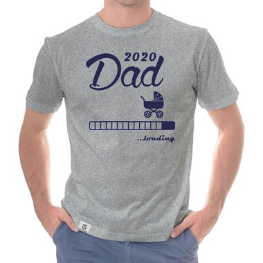 Herren T-Shirt - Dad 2020 loading dunkelblau-cyan S
