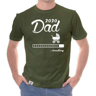 Herren T-Shirt - Dad 2020 loading dunkelblau-cyan S