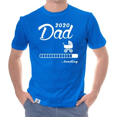 Herren T-Shirt - Dad 2020 loading dunkelblau-cyan S