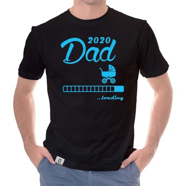 Herren T-Shirt - Dad 2020 loading dunkelblau-cyan S
