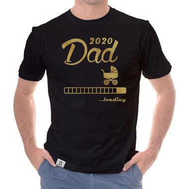 Herren T-Shirt - Dad 2020 loading dunkelblau-cyan S