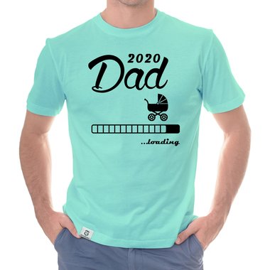 Herren T-Shirt - Dad 2020 loading dunkelblau-cyan S