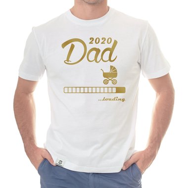 Herren T-Shirt - Dad 2020 loading dunkelblau-cyan S