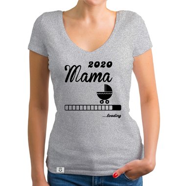Damen T-Shirt V-Ausschnitt - Mama 2020 loading
