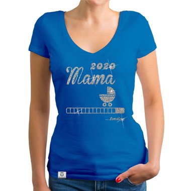 Damen T-Shirt V-Ausschnitt - Mama 2020 loading