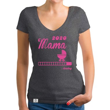 Damen T-Shirt V-Ausschnitt - Mama 2020 loading