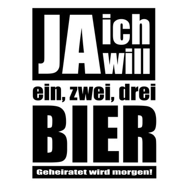 Herren Hoodie - Ja ich will