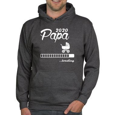 Herren Hoodie - Papa 2020 loading schwarz-weiss 5XL