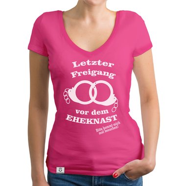 Damen T-Shirt V-Ausschnitt - Letzter Freigang