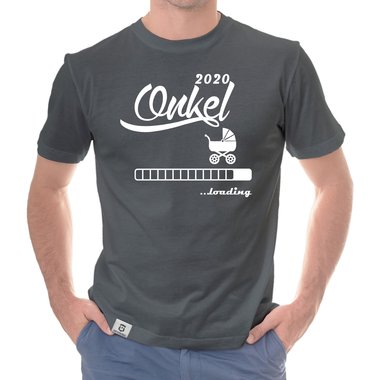 Herren T-Shirt - Onkel 2020 loading dunkelblau-cyan S