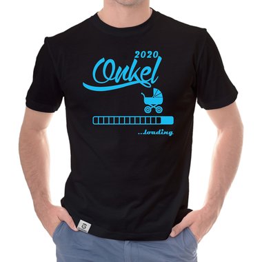 Herren T-Shirt - Onkel 2020 loading dunkelblau-cyan S