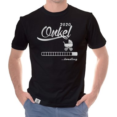 Herren T-Shirt - Onkel 2020 loading dunkelblau-cyan S