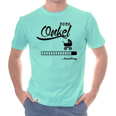 Herren T-Shirt - Onkel 2020 loading dunkelblau-cyan S