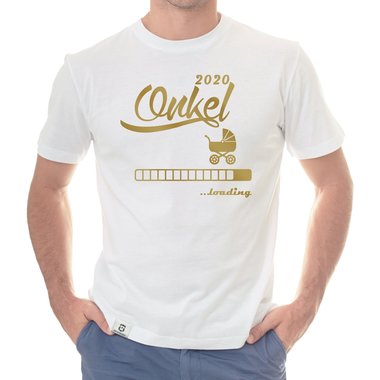 Herren T-Shirt - Onkel 2020 loading dunkelblau-cyan S