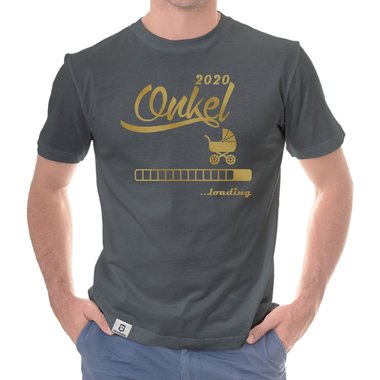 Herren T-Shirt - Onkel 2020 loading dunkelblau-cyan S