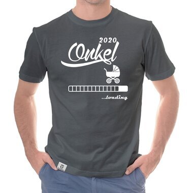 Herren T-Shirt - Onkel 2020 loading weiss-schwarz 5XL
