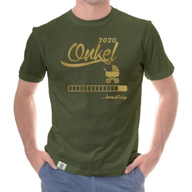 Herren T-Shirt - Onkel 2020 loading weiss-schwarz 5XL