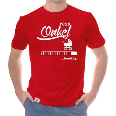 Herren T-Shirt - Onkel 2020 loading weiss-schwarz 5XL