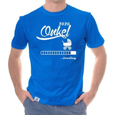 Herren T-Shirt - Onkel 2020 loading weiss-schwarz 5XL
