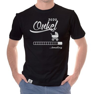 Herren T-Shirt - Onkel 2020 loading weiss-schwarz 5XL