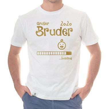Herren T-Shirt - Groer Bruder 2020 loading dunkelblau-cyan S