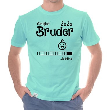 Herren T-Shirt - Groer Bruder 2020 loading dunkelblau-cyan S