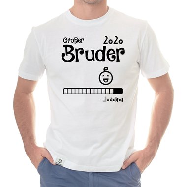 Herren T-Shirt - Groer Bruder 2020 loading weiss-schwarz 5XL