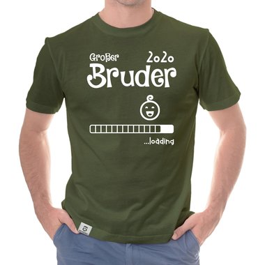Herren T-Shirt - Groer Bruder 2020 loading weiss-schwarz 5XL