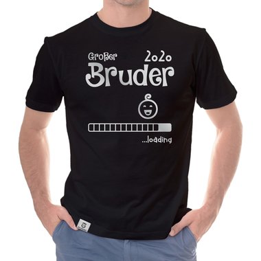 Herren T-Shirt - Groer Bruder 2020 loading weiss-schwarz 5XL