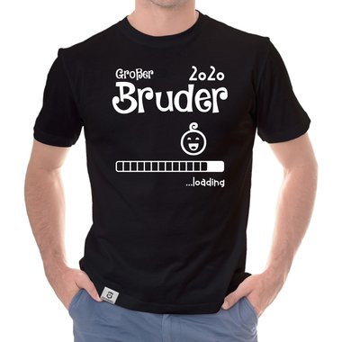 Herren T-Shirt - Groer Bruder 2020 loading weiss-schwarz 5XL