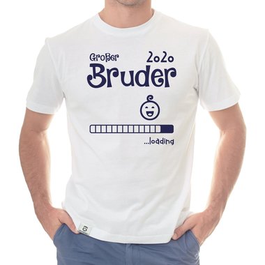 Herren T-Shirt - Groer Bruder 2020 loading weiss-schwarz 5XL