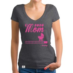 Damen T-Shirt V-Ausschnitt - Mom 2020 loading