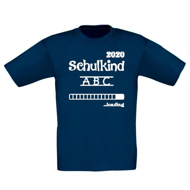 Kinder T-Shirt - Schulkind 2020 loading dunkelblau-cyan 98-104