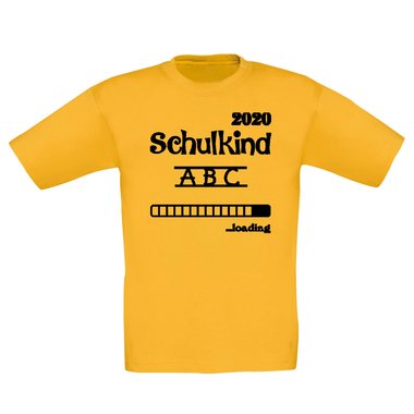 Kinder T-Shirt - Schulkind 2020 loading dunkelblau-cyan 98-104