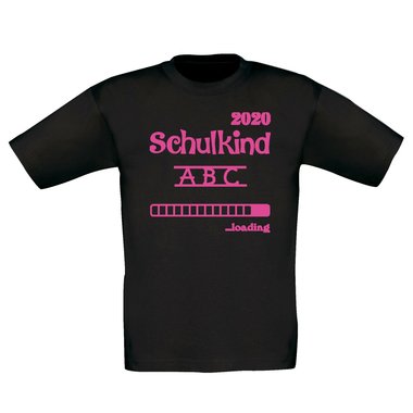 Kinder T-Shirt - Schulkind 2020 loading dunkelblau-cyan 98-104