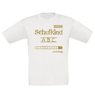 Kinder T-Shirt - Schulkind 2020 loading dunkelblau-cyan 98-104